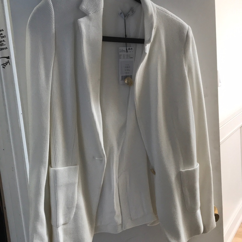 Mango white Blazer